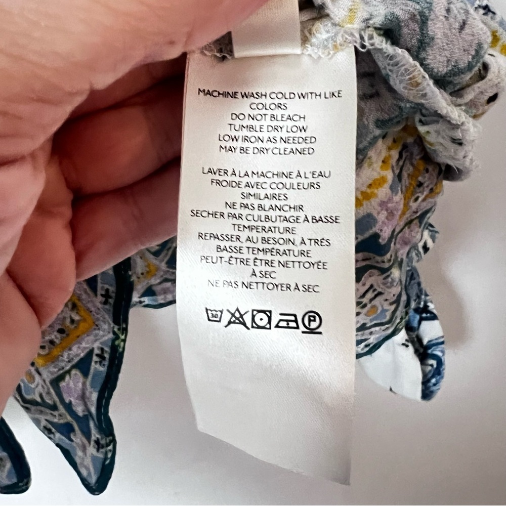 Free People Lola Floral Kimono Crop Mixed Print Tie Butterfly Sleeves Size XS= - Picture 8 of 9